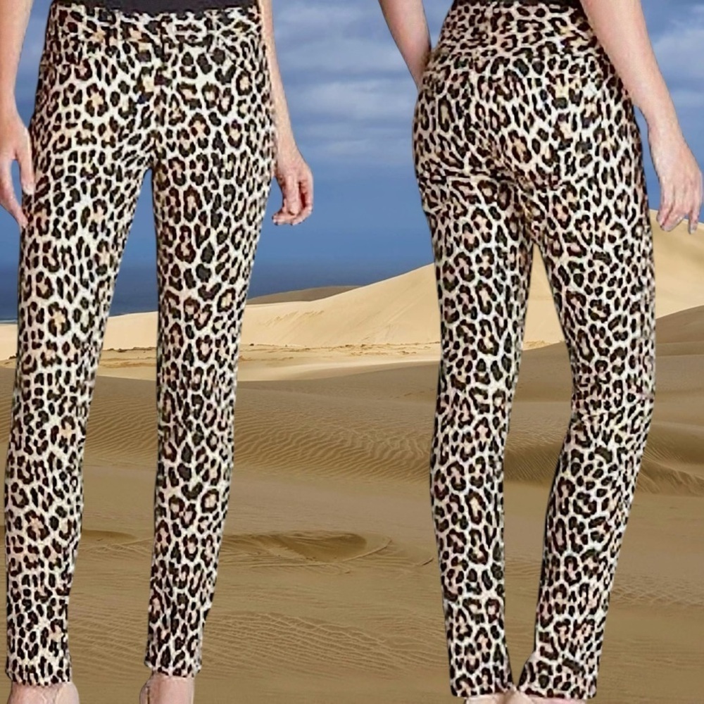 Kate Spade NY ‘Play Hooky’ Leopard Print Women's Skinny Pants Size 28